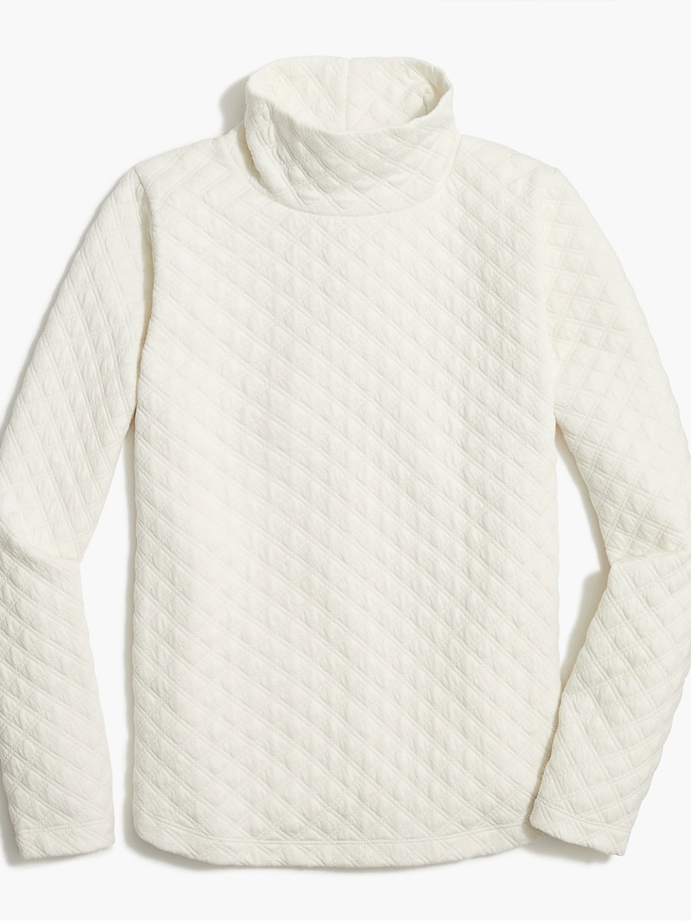 J. Crew Quilted Mockneck Sweatshirt